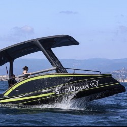 This electric catamaran can reach 15 knots